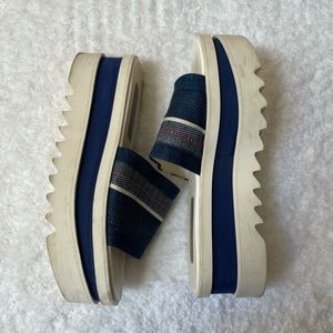 Stella McCartney Printed Platform Slides